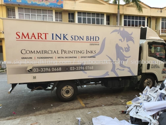 smart ink lorry truck sticker