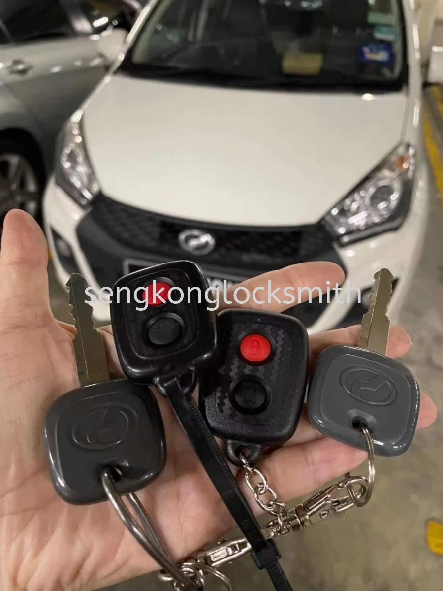 Duplicate Perodua Myvi Car Key Control Car Remote Supplier Suppliers Supply Supplies Seng Kong Locksmith Enterprise