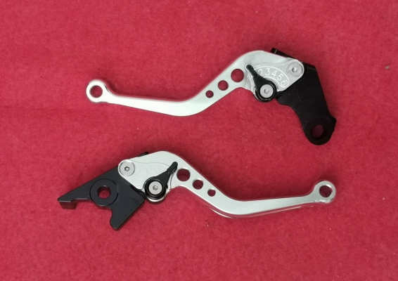 LEVER SET CNC ACCESSORIES ADJUSTABLE NORMAL SILVER HONDA CBR250 /CBR500X/F/R 2014 AC0777 (SSNMAI) 