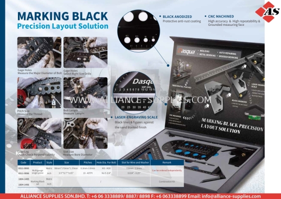 DASQUA Marking Black Precision Layout Solutions