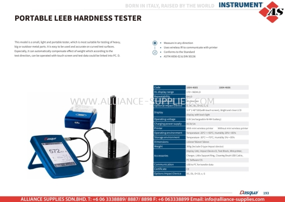 DASQUA Portable Leeb Hardness Tester