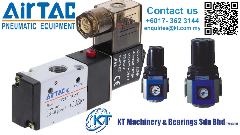 Airtac Pneumatic equipments, actuators, control components, air preparation products, and accessorie