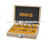 INGCO AKRT1201 12pcs Router Bits Set (6mm)