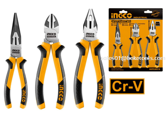 INGCO HKPS28318 3Pcs Pliers Set