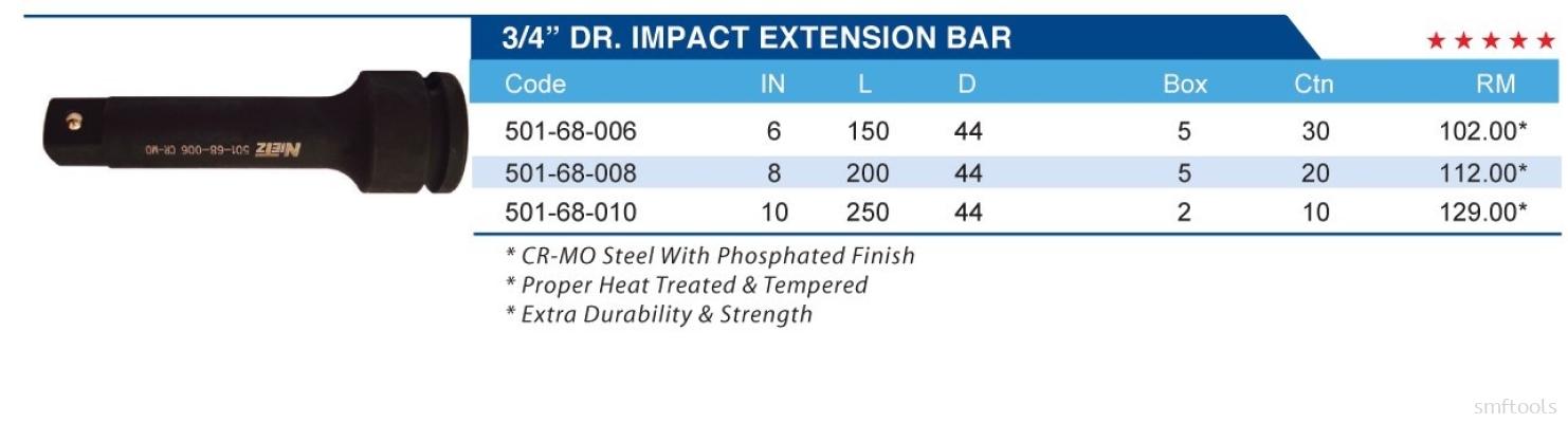 3/4" DR.IMPACT EXTENSION BAR