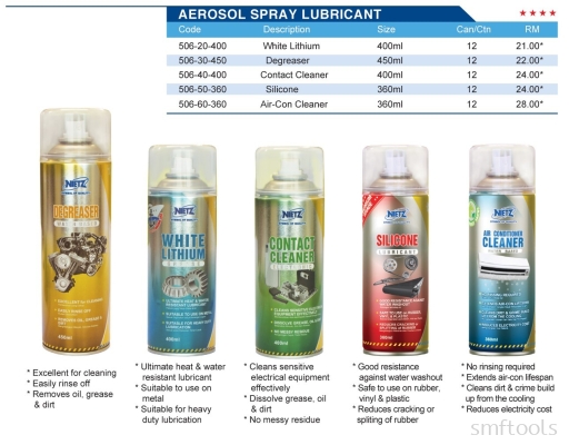 AEROSOL SPRAY LUBRICANT