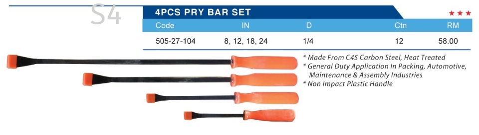 4PCS PRY BAR SET