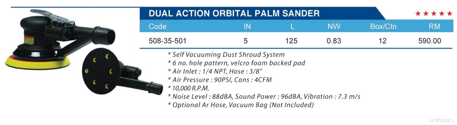 DUAL ACTION ORBITAL PALM SANDER