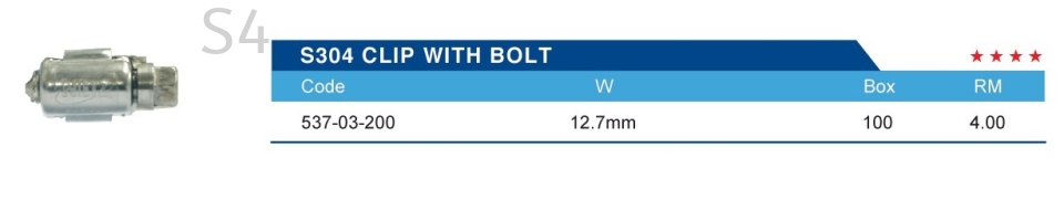 S304 CLIP WITH BOLT