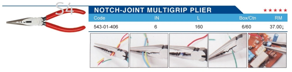 NOTCH-JOINT MULTIGRIP PLIER