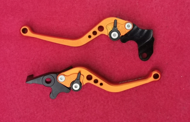 LEVER SET CNC ACCESSORIES HIGH GRADE KR150/ZX150 ORANGE BLLC135O (LHMEEE) 