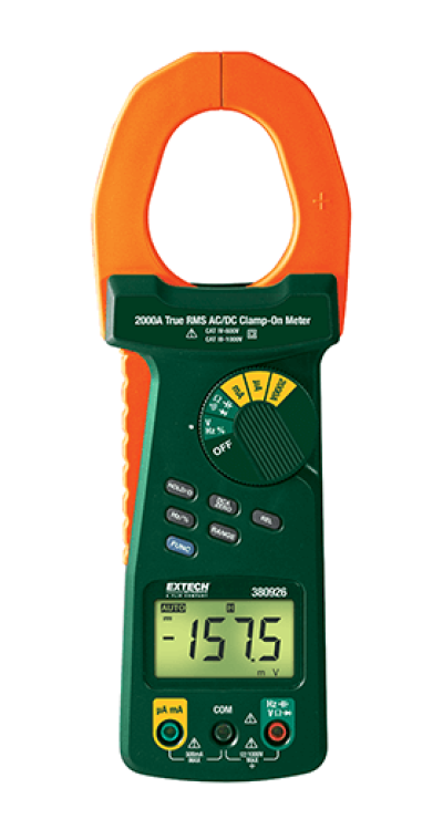 EXTECH 380926 : 2000A True RMS AC/DC Clamp Meter