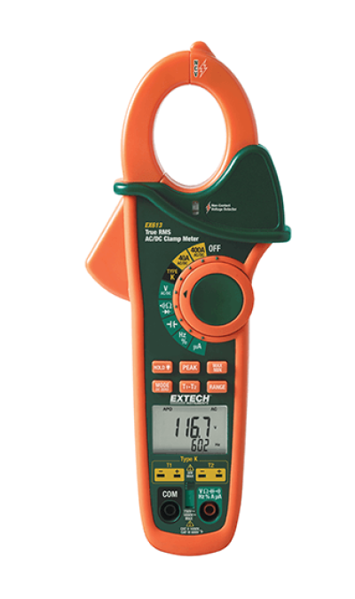 EXTECH EX613 : 400A Dual Input AC/DC Clamp Meter + NCV