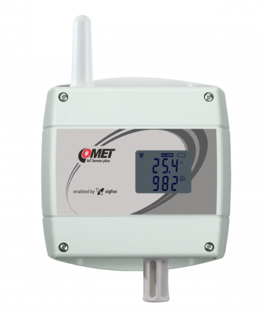 COMET W6810 IoT Wireless Temperature, Relative Humidity and CO2 Sensor, powered by Sigfox