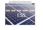 Monocrystalline Solar Panel 20W 50W 80W 100W 150W Solar Panel