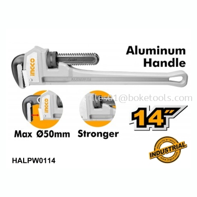 INGCO  Aluminum Handle Pipe Wrench