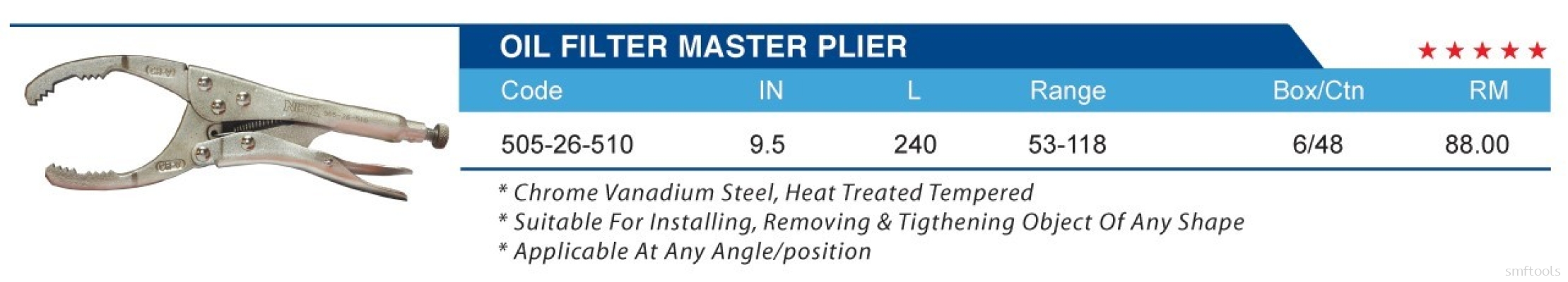 OIL FILTER MASTER PLIER