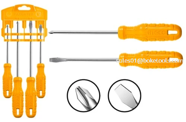 INGCO HKSD0458 4 Pcs Screwdriver Set