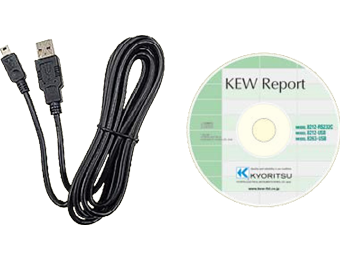 kyoritsu 8263-usb cable with "kew report (software)"