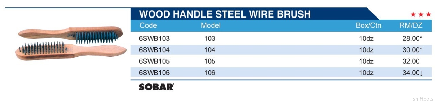 WOOD HANDLE STEEL WIRE BRUSH