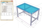 Standard Table Structure Lean Workstation Aluminum Extrusion Standard Units Design & Build Fabrication Service