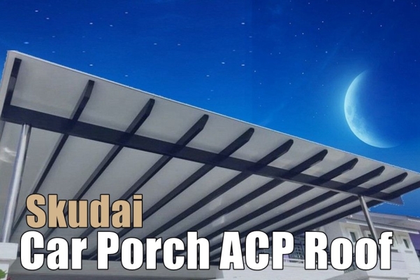 Syarikat Membuat Bumbung Awning ACP Garaj Kereta Di Skudai