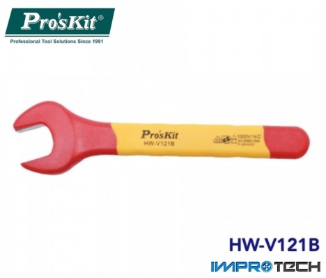 PRO'SKIT [HW-V121B] VDE 1000V Insulated SingleOpen End Wrench 21mm