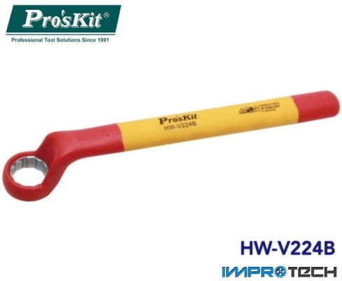 PRO'SKIT [HW-V224B] VDE 1000V Insulated Single Box End Wrench 24mm