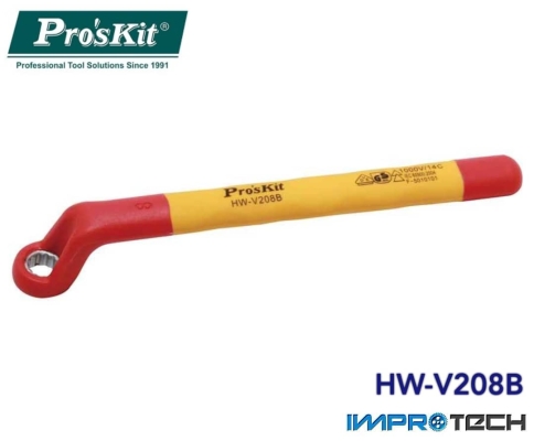 PRO'SKIT [HW-V208B] VDE 1000V Insulated Single Box End Wrench 8mm