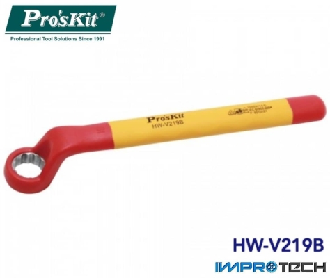 PRO'SKIT [HW-V219B] VDE 1000V Insulated Single Box End Wrench 19mm
