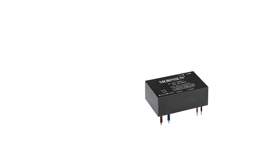 MORNSUN LDE03/05-20BxxW Series Compact AC/DC converter