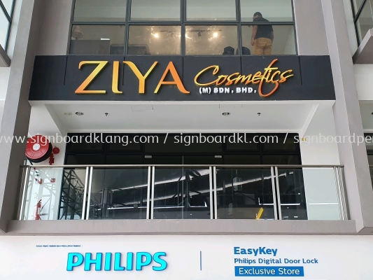 ziya 3d led fronlit lettering signage signboard at puchong kuala lumpur