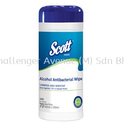 SCOTT® Alcohol Antibacterial Wipers