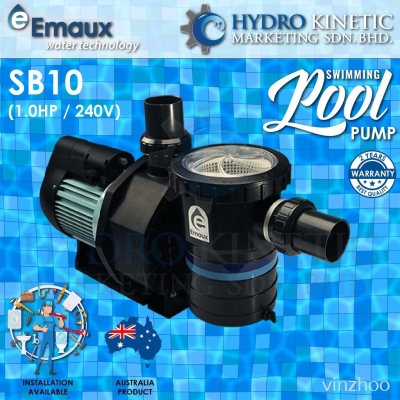 Emaux SB10 (1.0HP) Australia Swimming Pool Water Pump, Pam Kolam Renang **Installation Available