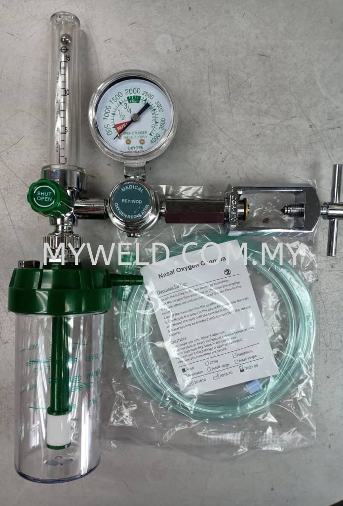 portable oxygen tank and nasal cannula