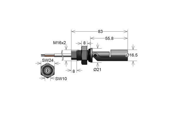 STANDEX LS03/DK-PP-BV96314 LS03 Series Liquid Level Sensor