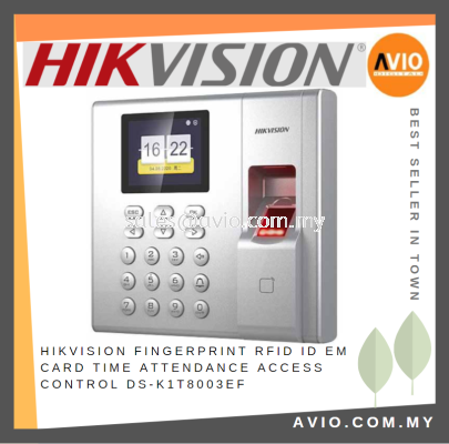 Hikvision Fingerprint Password RFID ID EM Card Time Attendance Door Access Control Reader Terminal DS-K1T8003EF