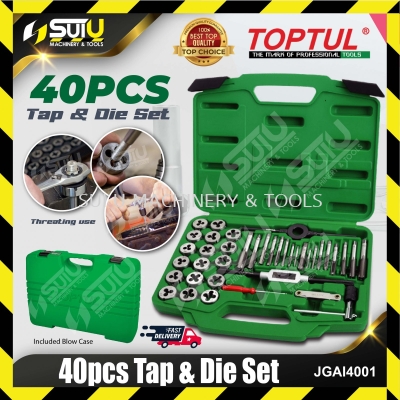 TOPTUL JGAI4001 / JGAI 4001 40pcs Tap & Die Set