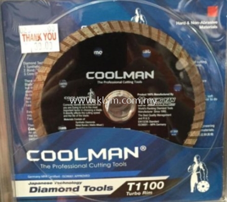 COOLMAN T1100 SAFE CUT 4" DIAMOND BLADE