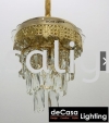 LOTUS K9 CRYSTAL CHANDELIER GOLD D300MM E14 Crystal Pendant Light  PENDANT LIGHT