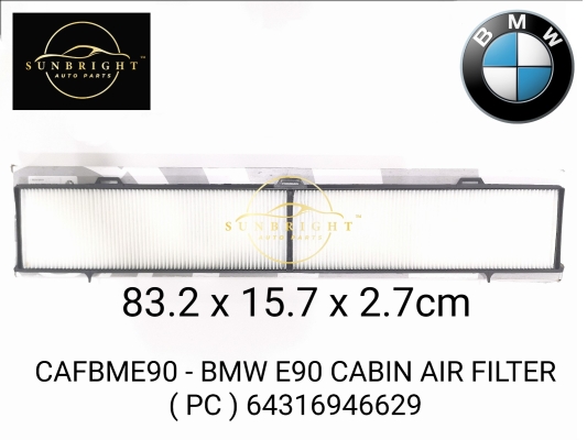 CAFBME90 - BMW E90 CABIN AIR FILTER ( PC ) 64316946629