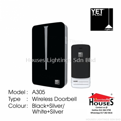 DOOR BELL A305 BK WIRELESS MUSIC