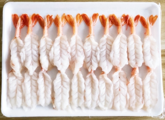 Red Shrimp Butterfly Cut / Aka Ebi Hikari (12cm, 20pcs/tray) 