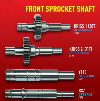 SPROCKET SHAFT PARTS CATALOG 