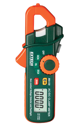 extech ma120 : 200a ac/dc mini clamp meter + voltage detector
