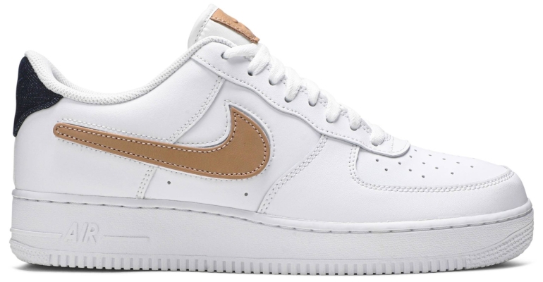 Air Force 1 Low 'Removable Swoosh - White Vachetta Tan'