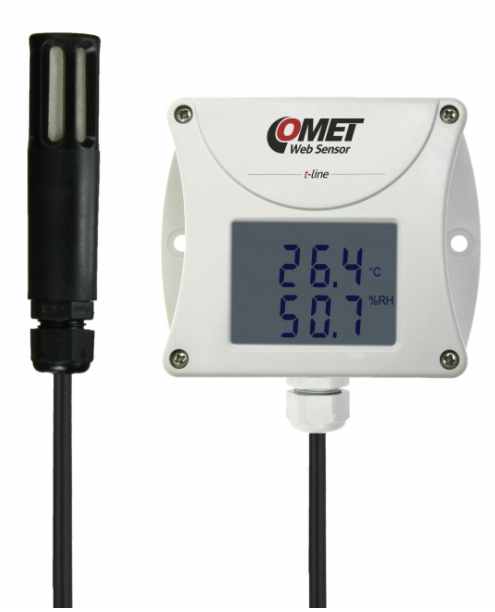 comet t3511 web sensor-remote thermometer hygrometer with ethernet interface. weather sensor for eni