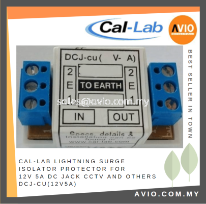 CAL-LAB Lightning Surge Isolator Protector for 12V 5A DC Jack CCTv and Othes use DCJ-cu(12V5A)