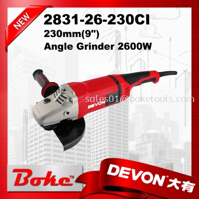 DEVON 2831-26-230CI 9" Angle Grinder 230mm