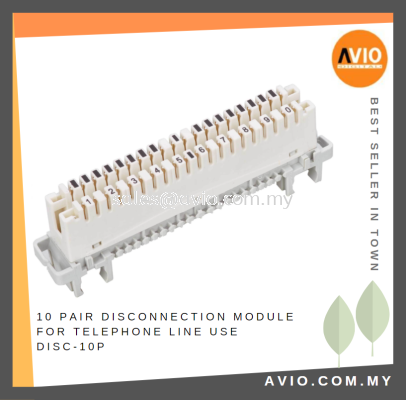 10 Pair Disconnection Module for Telephone Line use for MK430P MK460 Connection DISC-10P